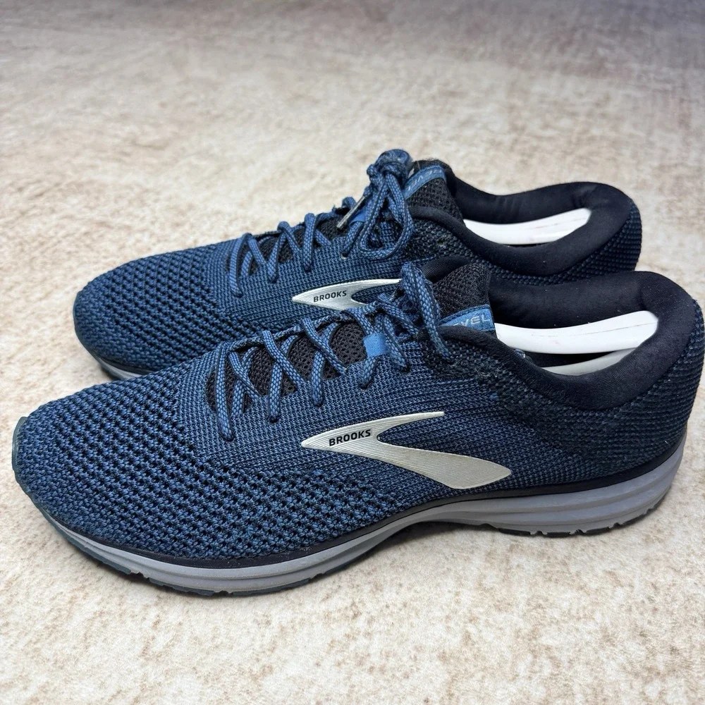 Brooks Revel 2 Men's Blue Mesh Running Shoes Size 14 Sneakers 1102921D061